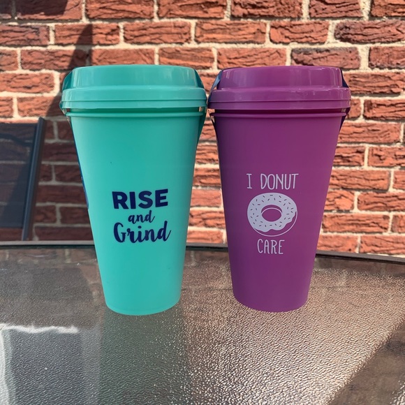 Other - 🧸5/$25 Coffee cups reusable 2 sets of 2 tumblers